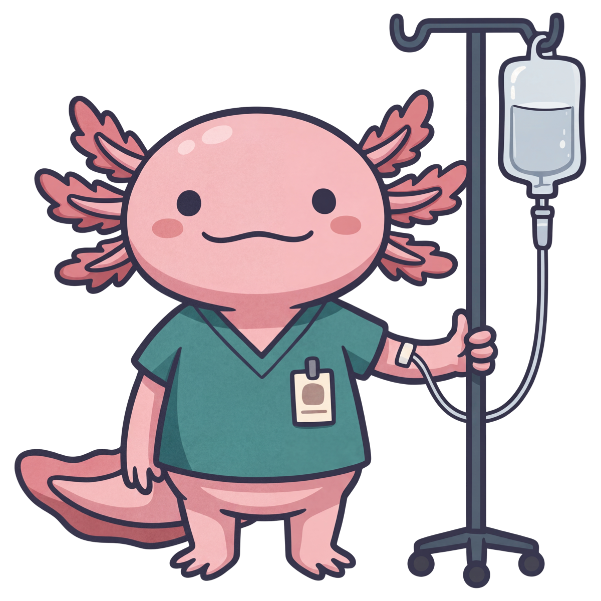 Axel, the resident axolotl