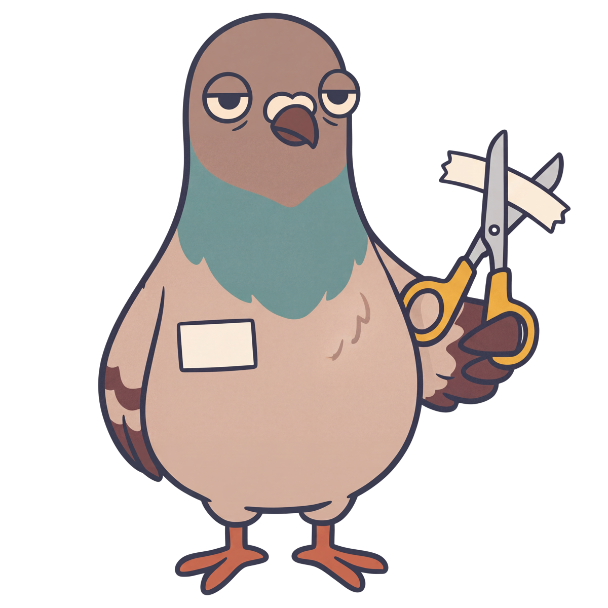 Kevin, the pigeon with badge access
