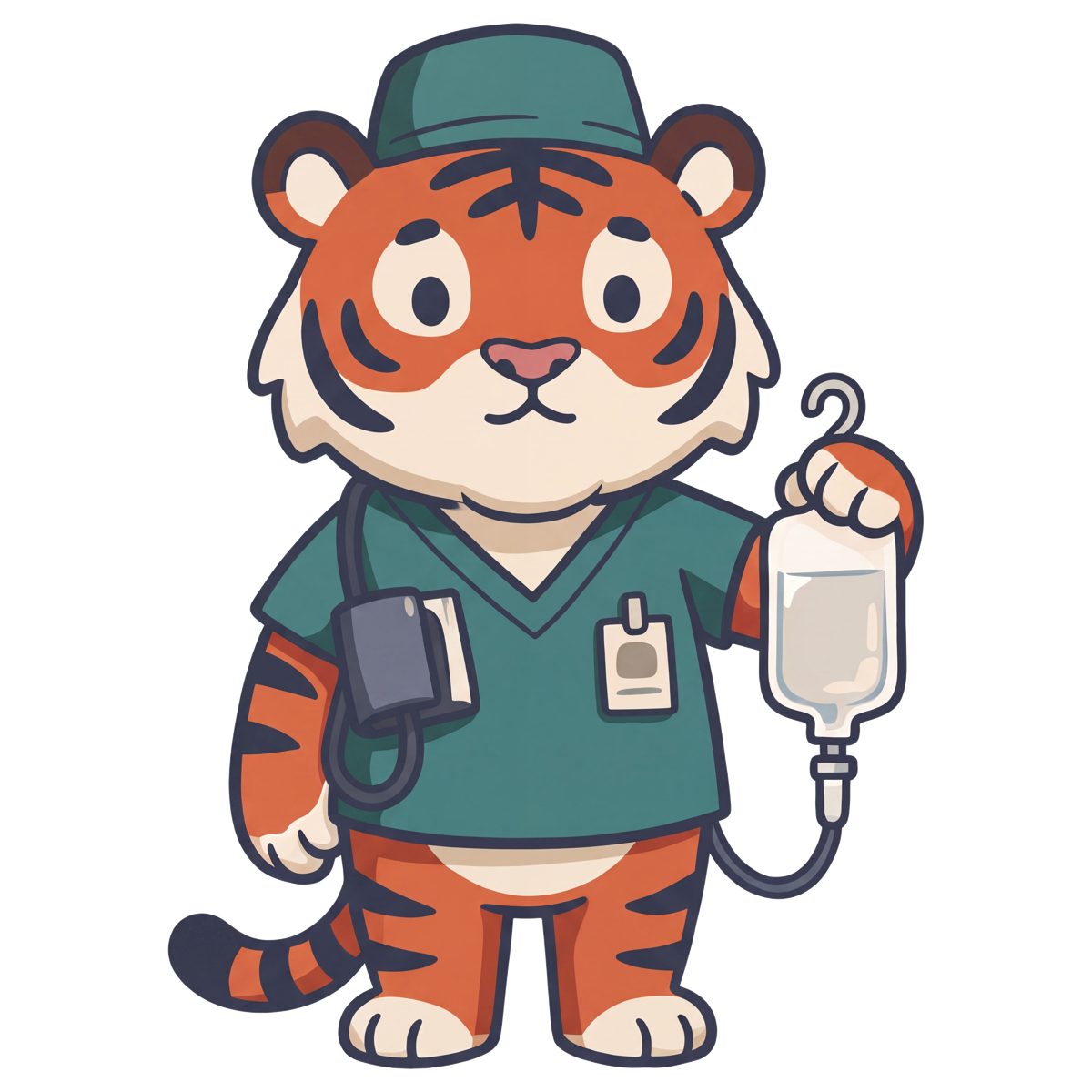 Levi, the ICU tiger