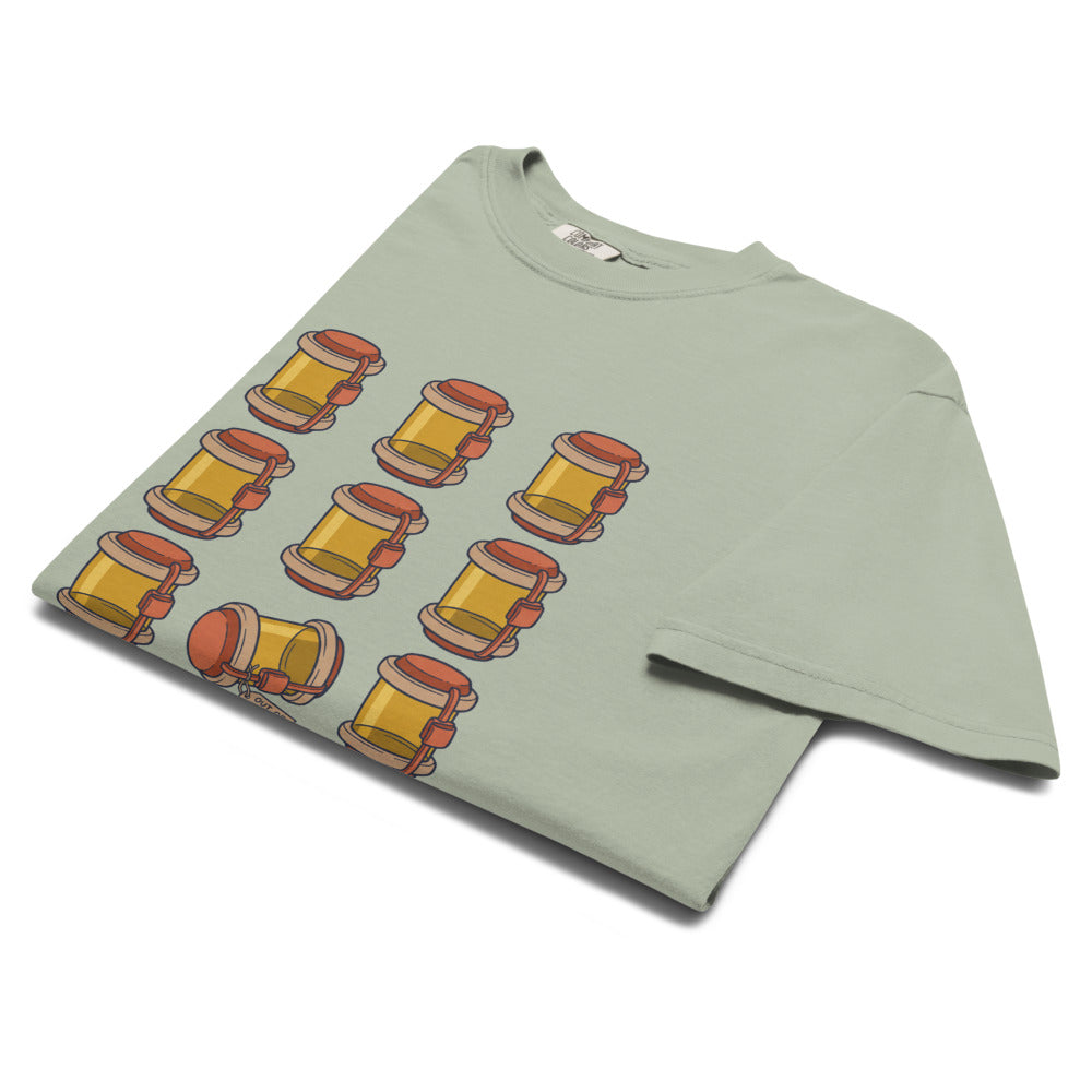 The Tube System Is Down: Carrier Grid tee in Bay, folded
