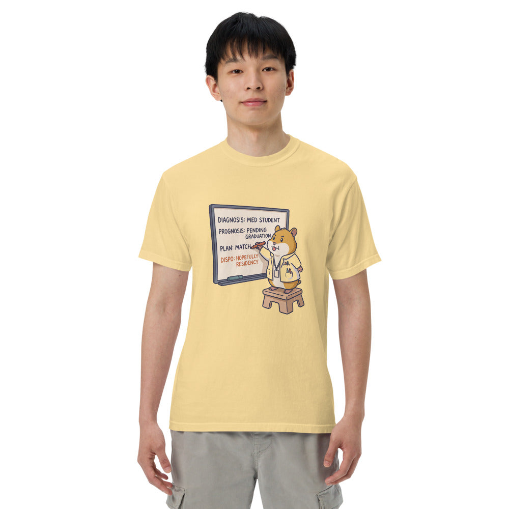The Whiteboard tee in Butter, on a man