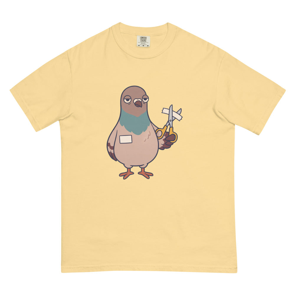 Kevin tee in Butter, flat lay