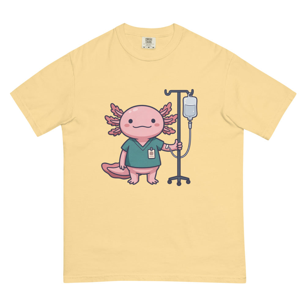 Axel tee in Butter, flat lay