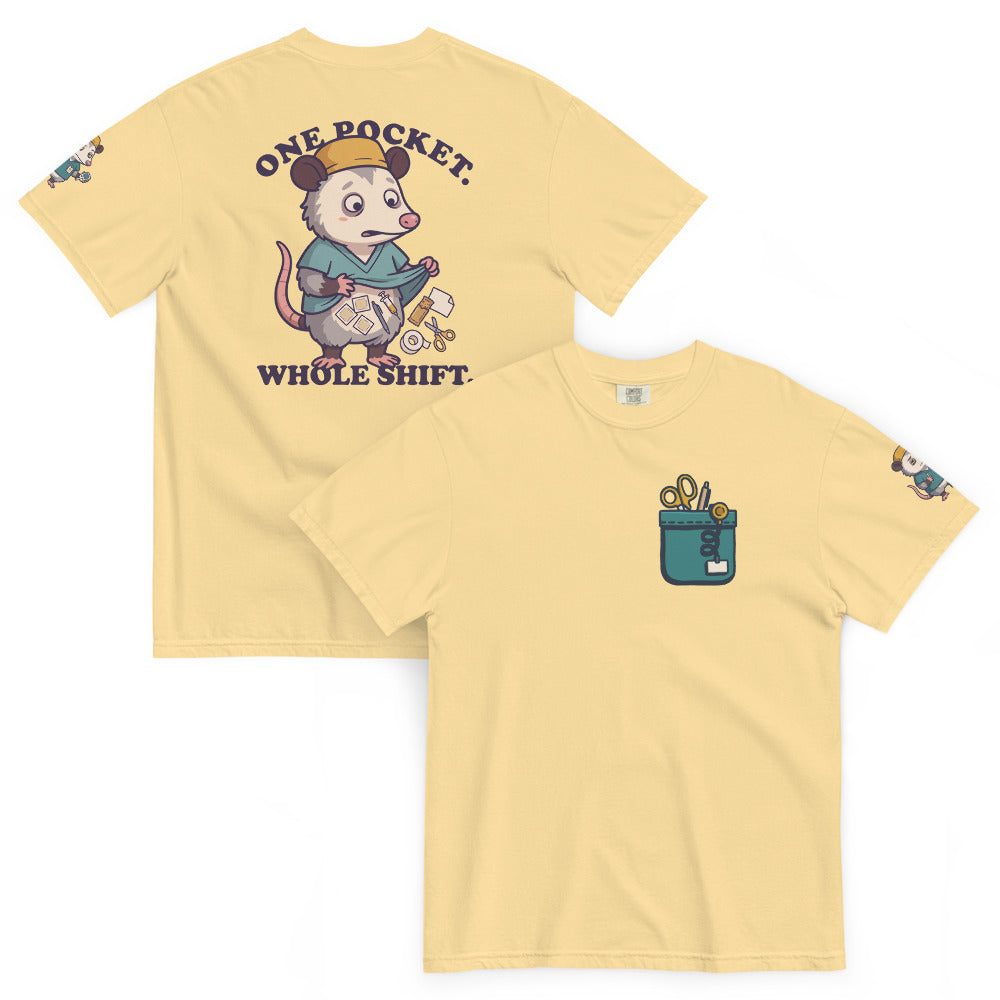 One Pocket. Whole Shift. Full Kit in Butter, front and back