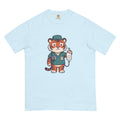 Levi tee in Chambray, flat lay