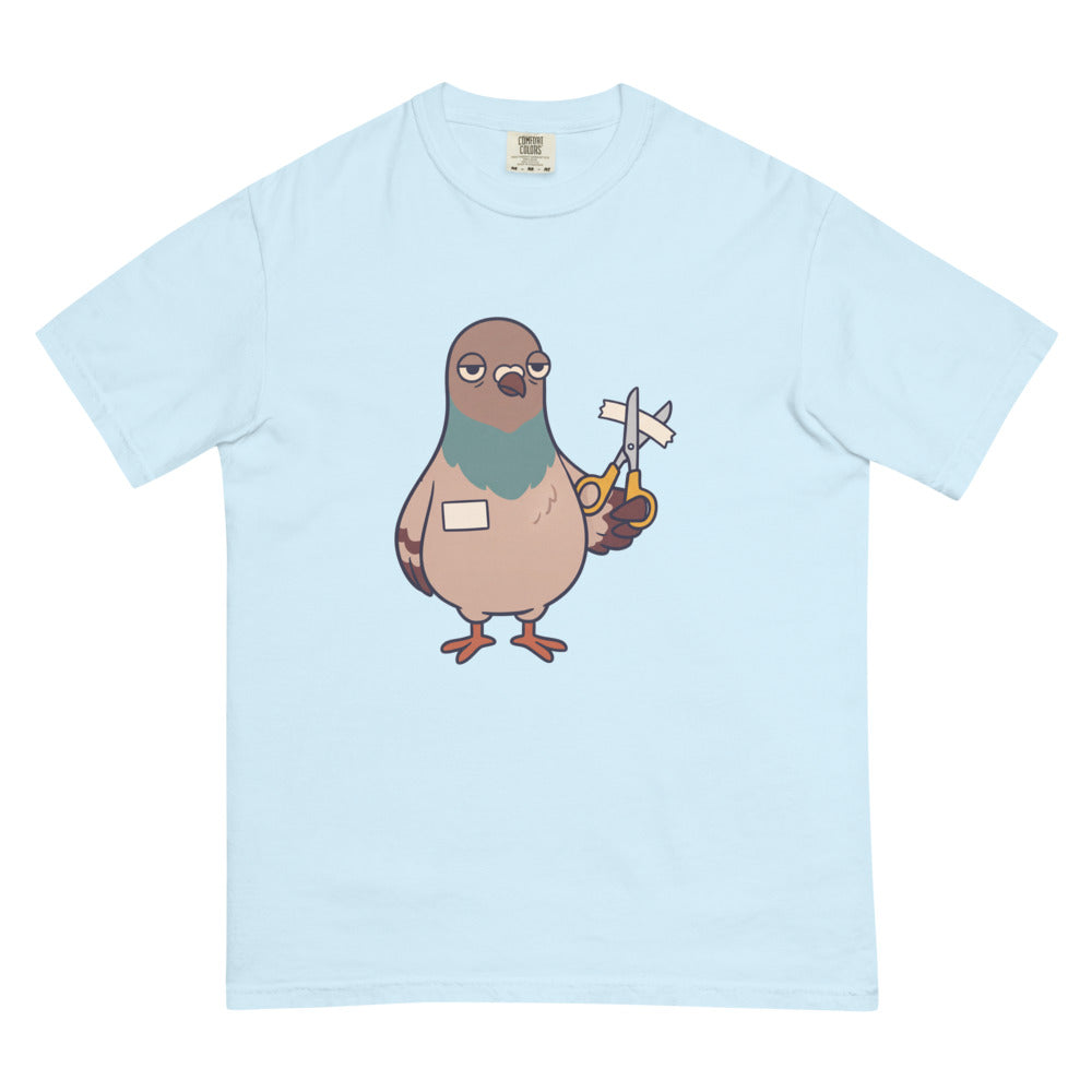 Kevin tee in Chambray, flat lay