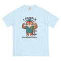 I Handle Pressure Well tee in Chambray, flat lay