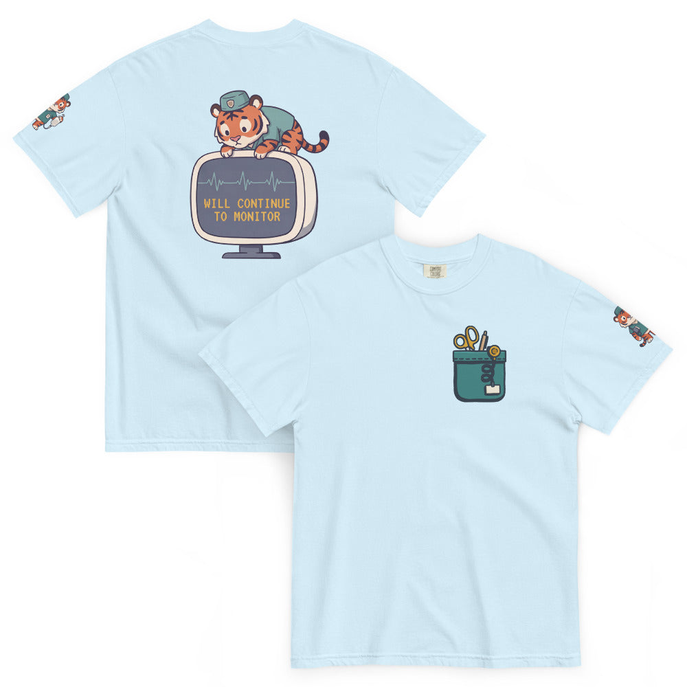 Will Continue to Monitor Full Kit in Chambray, front and back