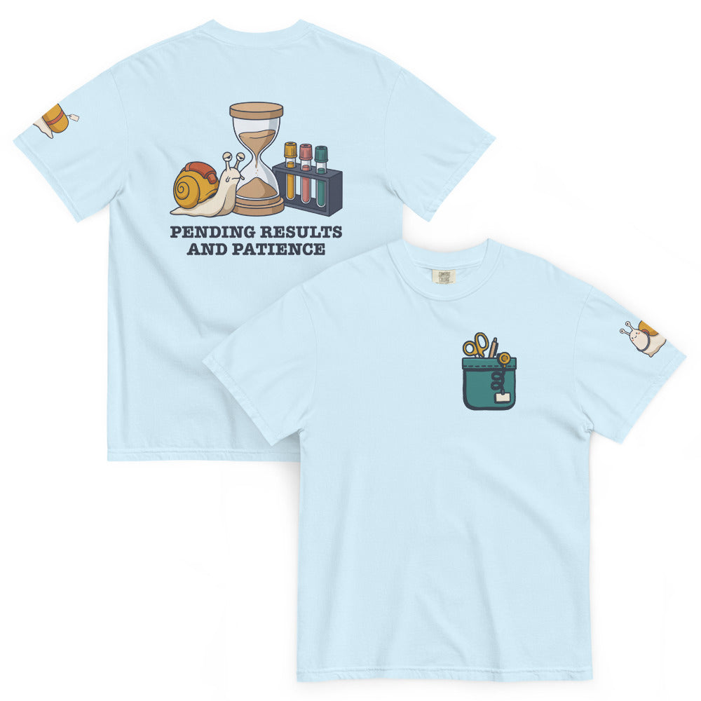 Pending Results and Patience Full Kit in Chambray, front and back