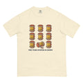 The Tube System Is Down Carrier Grid on a Comfort Colors 1717 tee in Ivory