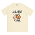 One More Troponin, Please. tee in Ivory, flat lay