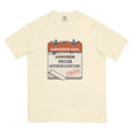Another Day, Another Prior Authorization tee in Ivory, flat lay