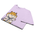 Hank tee in Orchid, folded