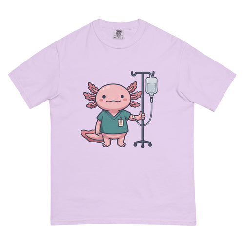 Axel tee in Orchid, flat lay