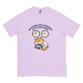Running on Caffeine & Flashcards tee in Orchid, flat lay