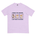 I Know the Answer. I Just Need 30 Seconds. tee in Orchid, flat lay