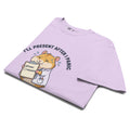 I'll Present After I Panic tee in Orchid, folded