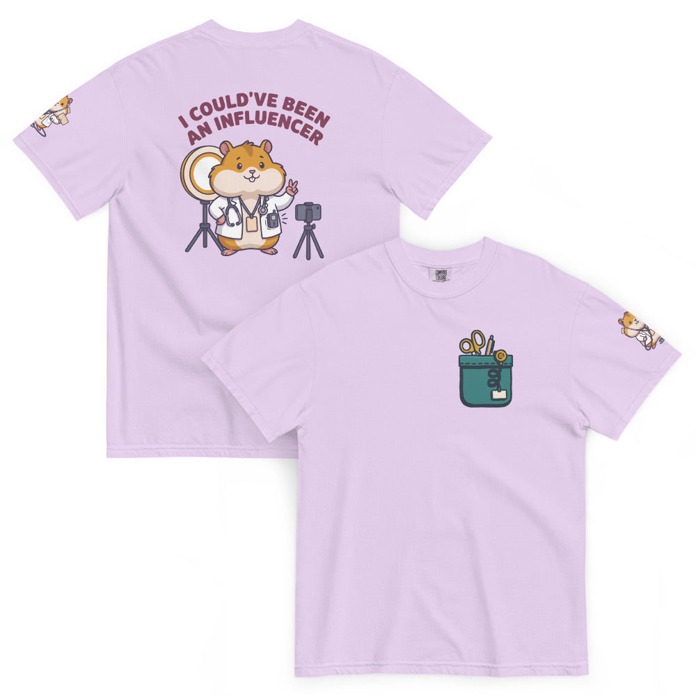 I Could've Been an Influencer Full Kit in Orchid, front and back